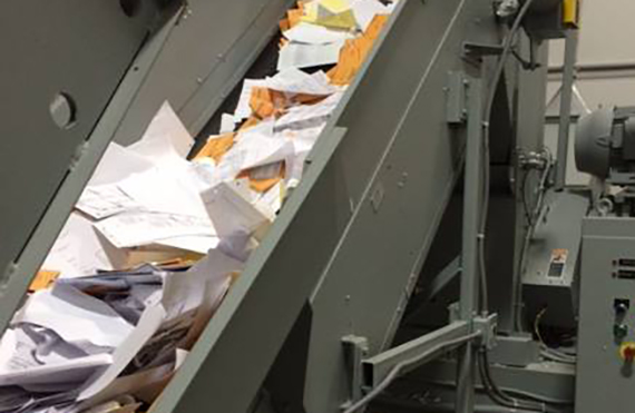 documents ready for shredding